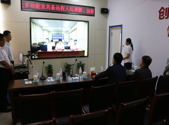 回民区悠悠板司法所拼接屏